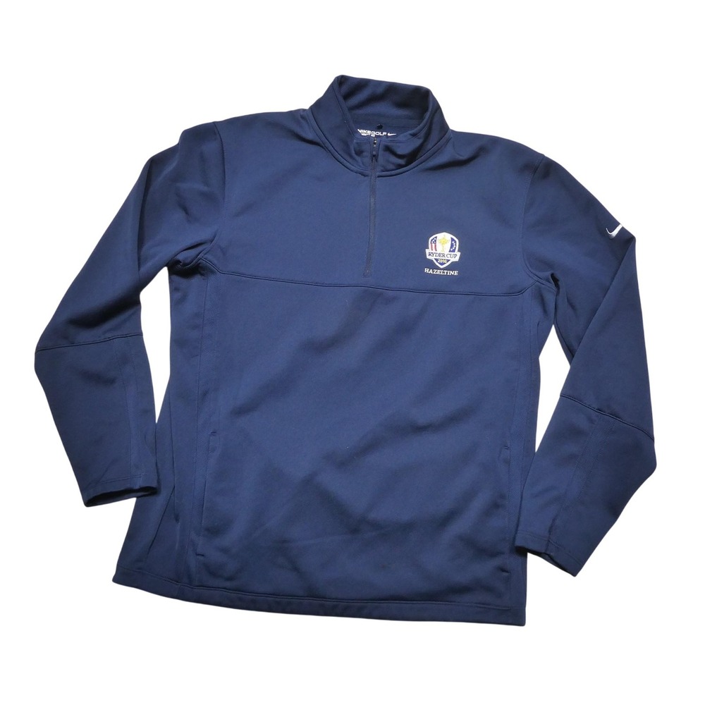 Ryder Cup 2016‎ 1/4 Zip Pullover Mens Medium Blue Golf Therma Fit Hazeltine Nike